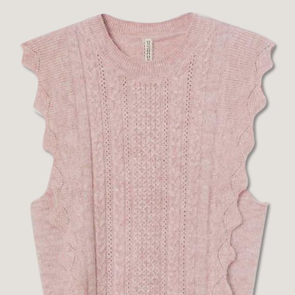 NEW H&M Pink Ruffle Detail Vest - Picture 1 of 4